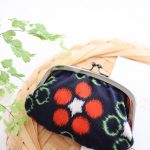 着物をがま口財布へリメイク