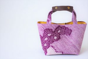 着物をトートバックへリメイク