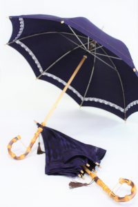 きもの日傘　雨コートから２本日傘をお作りいたしました