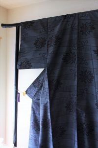 きもの日傘　大島紬