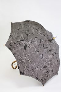 きもの日傘　大島紬着物　できあがりレース無しタイプ