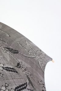 きもの日傘　大島紬着物　できあがりレース無しタイプ