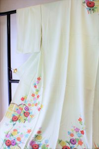 きもの日傘　訪問着