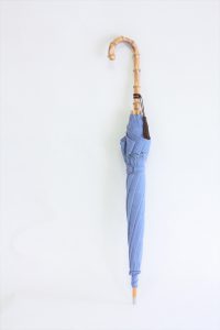 きもの日傘　水色紋付きもの　出来上がり