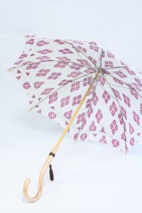 きもの日傘　羽織　斜めから見た