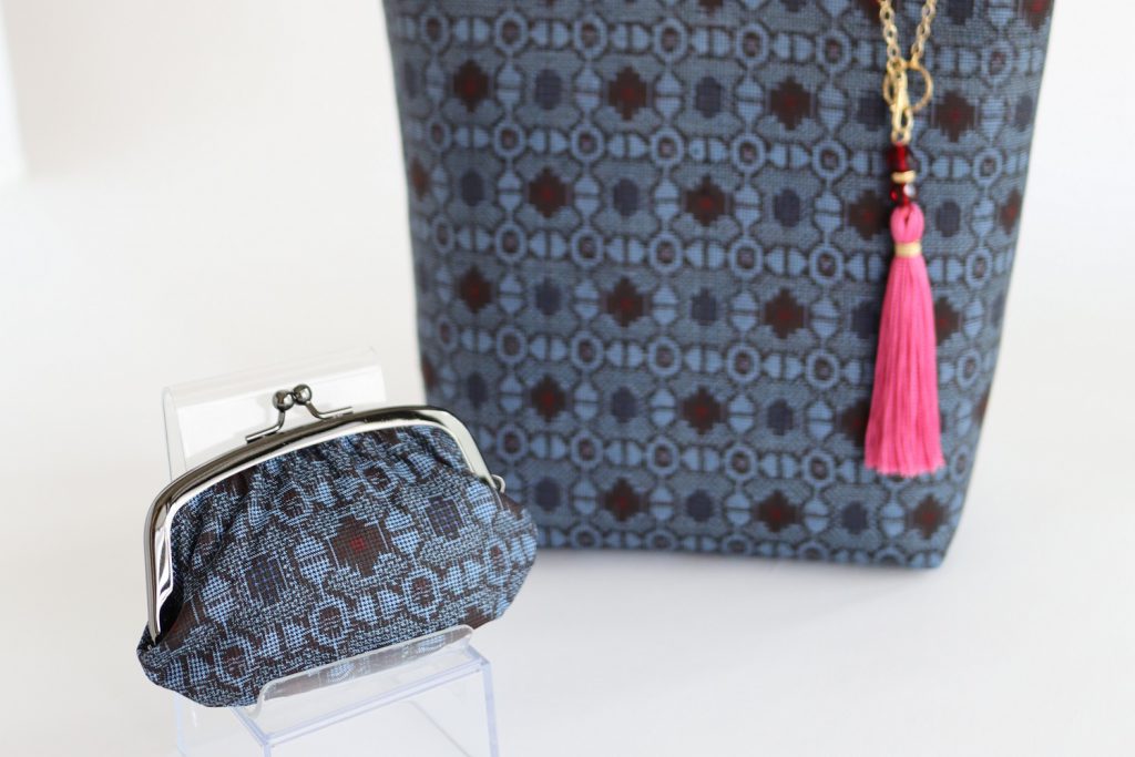 きものリメイク　がま口財布　トートバック　トール